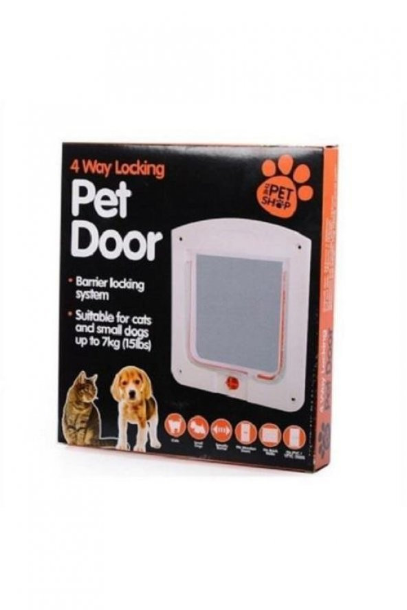 Pet Door 4 Yollu Kedi Kapısı 22x20x3 Cm