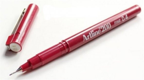 ARTLINE FINELINER KALEM KOYU KIRMIZI 1 LI (EK-200)