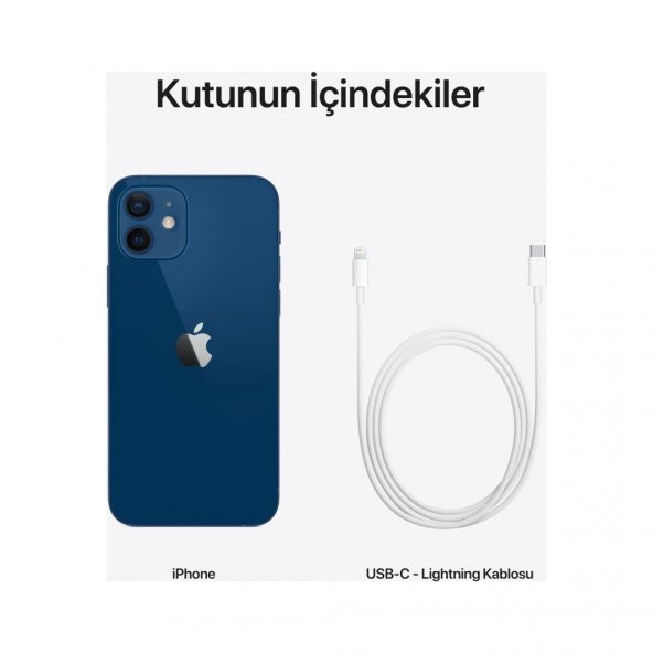 Apple iPhone 12 256 GB Mavi Cep Telefonu (Apple Türkiye Garantili) - 5