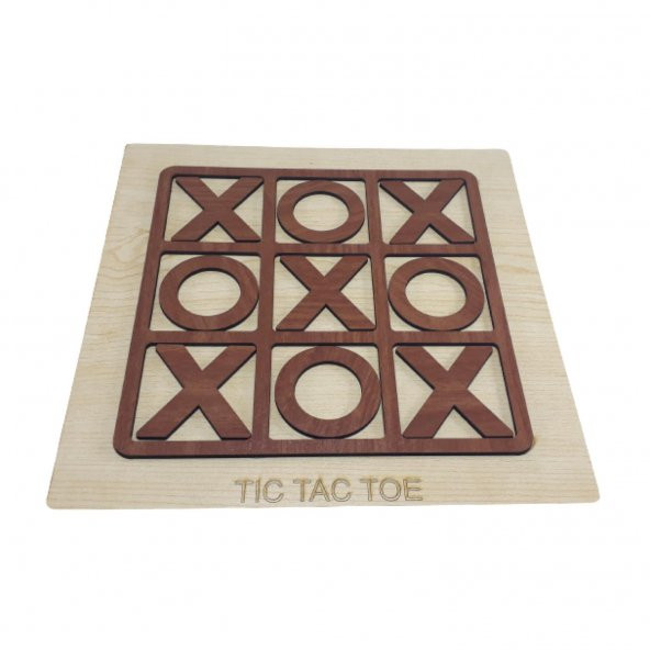 5 in 1, Ahşap TIC-TAC-TOE, 3 Taş, 9 Taş, Bihar ve Surakarta Akıl, Zeka ve Strateji Oyunu - 4