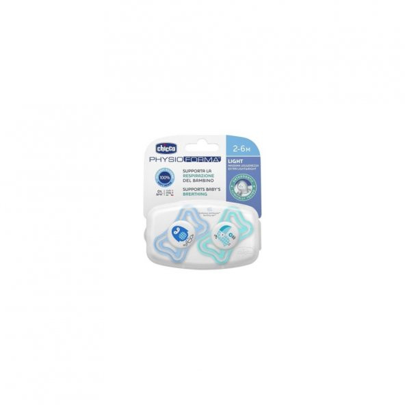 Chicco Physio Light Gece Parlayan Silikon Emzik 2li 2-6 Ay - 2