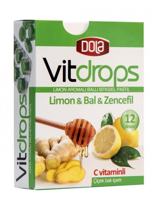 Dola Vitdrops Boğaz Pastili & Atom Çay Paketi 4lü Set - Resim 4