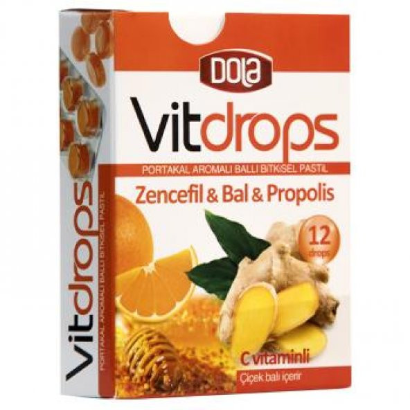 Dola Vitdrops Boğaz Pastili & Atom Çay Paketi 4lü Set - Resim 5