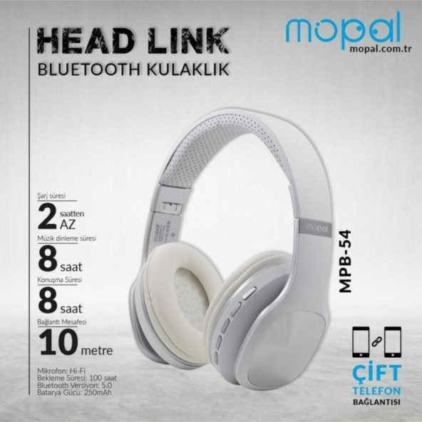 Mopal MPB-54 Kulak Üstü Bluetooth Kulaklık - 5