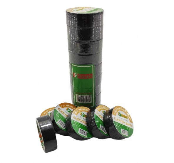 Finish Elektrik Bandı 10 Lu Paket Siyah