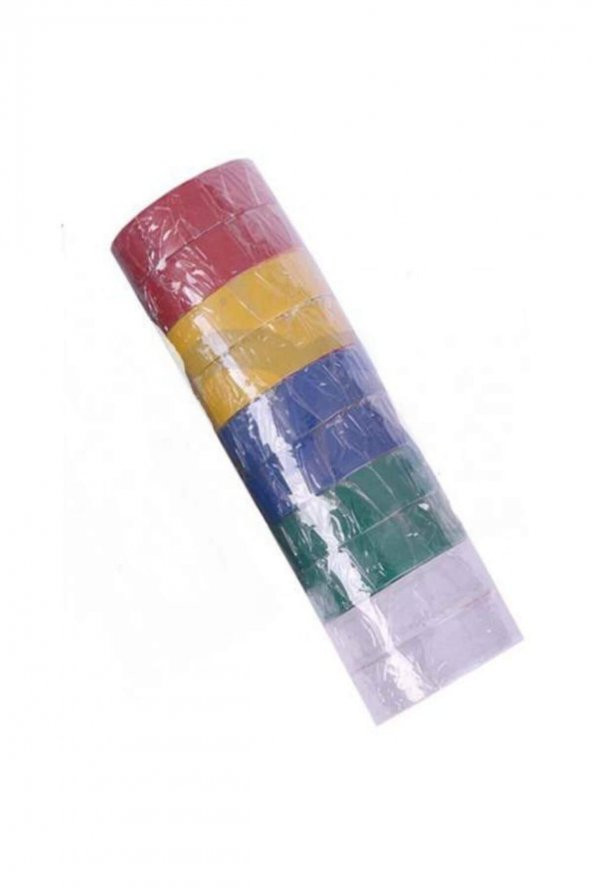 Finish Renkli Elektrik Bandı 10 Lu Renklİ