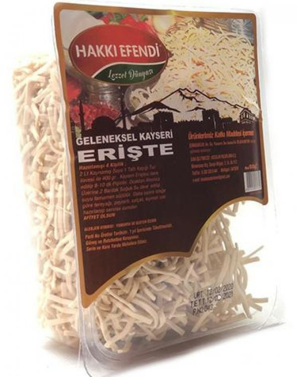 Hakkı Efendi Kayseri Eriştesi 500 Gr - 1