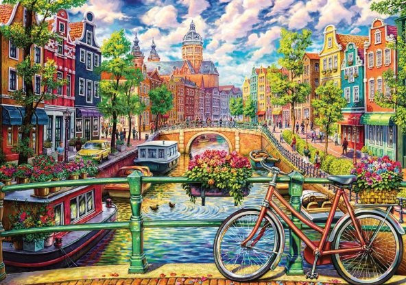 KS PUZZLE 1500 PARCA COLORFUL CITY - 2
