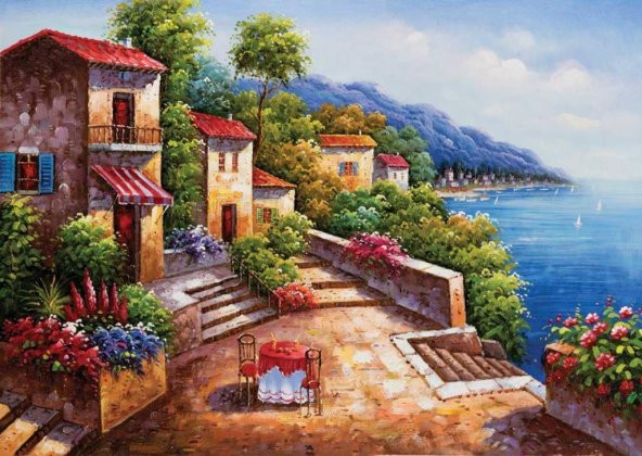 KS PUZZLE 2000 PARCA SILENT SHORE /JIN PARK - Resim 2