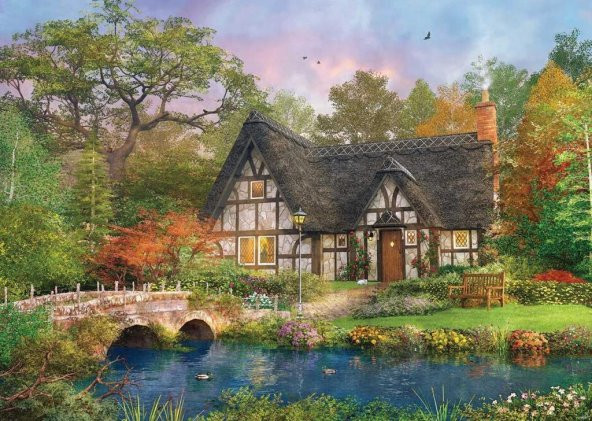 KS PUZZLE 2000 PARCA THE STONEY BRIDGE COTTAGE - 2