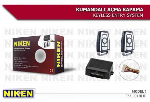 Oto Açma Kapama Uzaktan Kumanda Seti Sustalı Niken 12V 3444 - 2