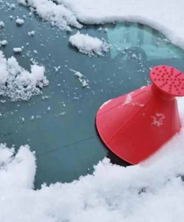 Oto Araba Kar Buz Kırıcı Kazıma Kazıyıcı Koni Ön Cam Temizleyici