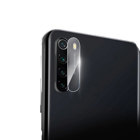 KNY Xiaomi Redmi Note 8T İçin Kamera Koruma Nano Cam Ekran Koruyucu Şeffaf Şeffaf