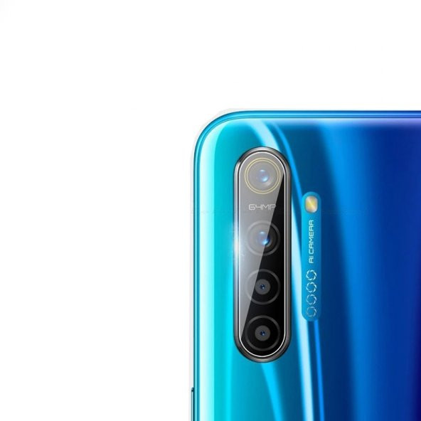 KNY Realme 5İ Kamera Koruma Nano Cam Ekran Koruyucu Şeffaf