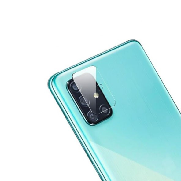 KNY Samsung Galaxy A71 İçin Kamera Koruma Nano Cam Ekran Koruyucu Şeffaf Şeffaf