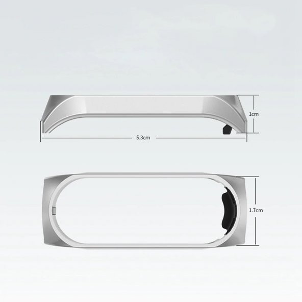 KNY Xiaomi Mi Band 4 İçin Hasır Desenli Metal Kayış-Kordon Siyah - 4