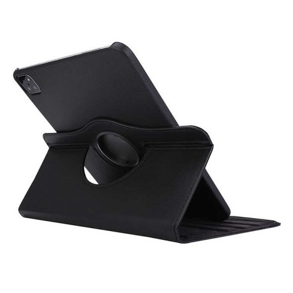 KNY Apple İpad Pro 9,7 Kılıf Dönerli Standlı Kapaklı Suni Deri Pembe Pembe - 4