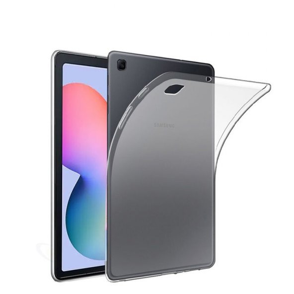 KNY Samsung Galaxy Tab S6 Lite P610 İçin Ultra İnce Şeffaf Silikon  Şeffaf