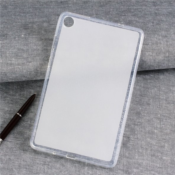 KNY Huawei MatePad T8 Kılıf Ultra İnce Şeffaf Silikon Şeffaf - 3