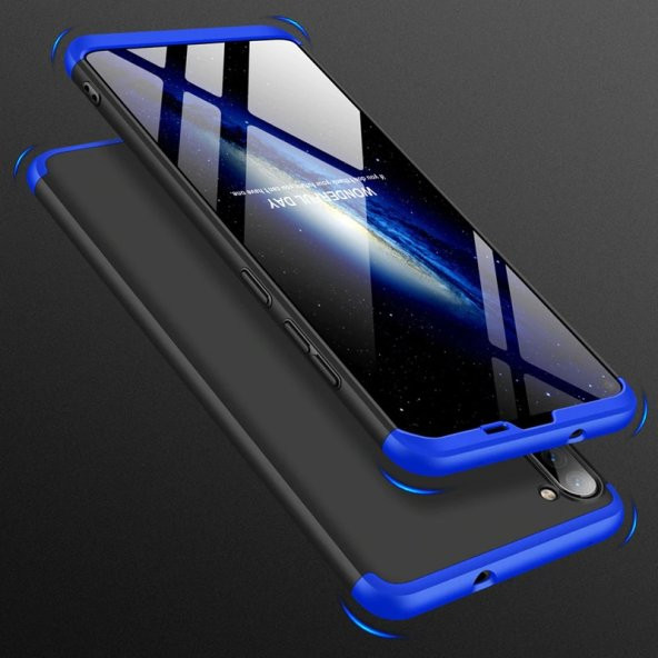 KNY Samsung Galaxy A11 Kılıf 3 Parça 360 Zore Ays Kapak Gri - 2