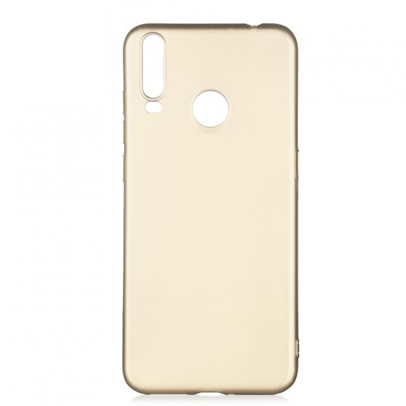 KNY General Mobile GM10 Kılıf Ultra İnce Mat Sillikon Gold