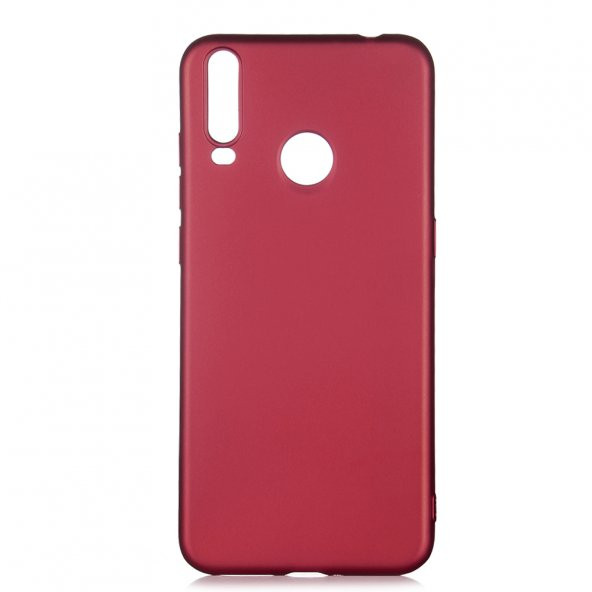 KNY General Mobile GM10 Kılıf Ultra İnce Mat Sillikon Bordo