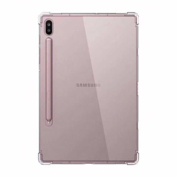 KNY Samsung Galaxy Tab S7 SM-T870 Kılıf Ultra Korumalı Şeffaf Antishock Silikon Şeffaf