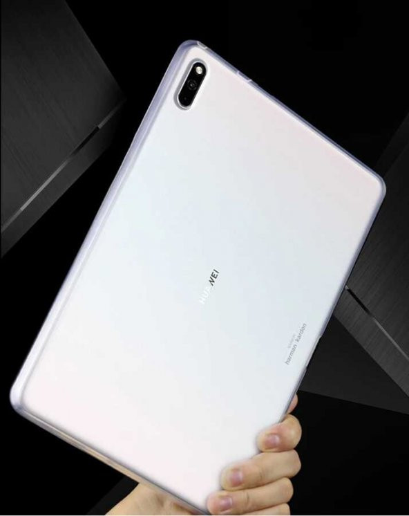 KNY Huawei Mate Pad 10.4 İnç İçin Ultra Korumalı Şeffaf Silikon Şeffaf - 3