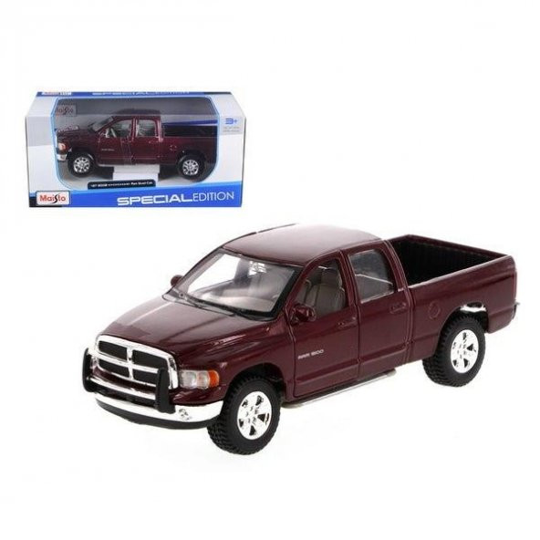 1:27 ÖLÇEK MAİSTO 2002 DODGE RAM QUAD CAB BORDO