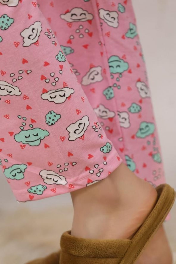Baskılı Pijama Takımı Sarı - 4713.102. - 3
