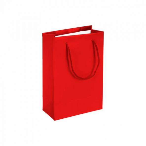KARTON ÇANTA KIRMIZI 20CM X 25CM - 1 ADET