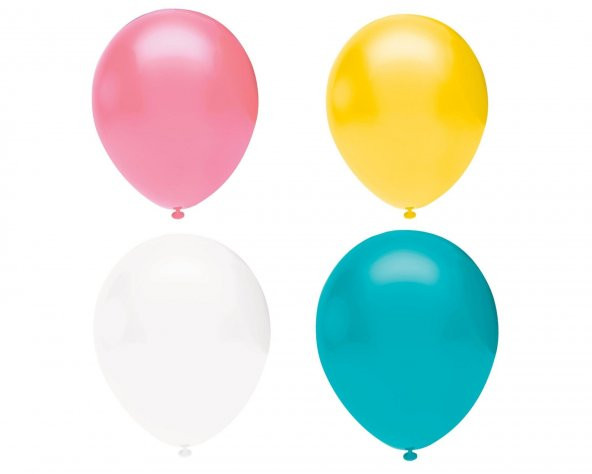 Perlotus Karışık Renkli Helyum Balon 20 Adet