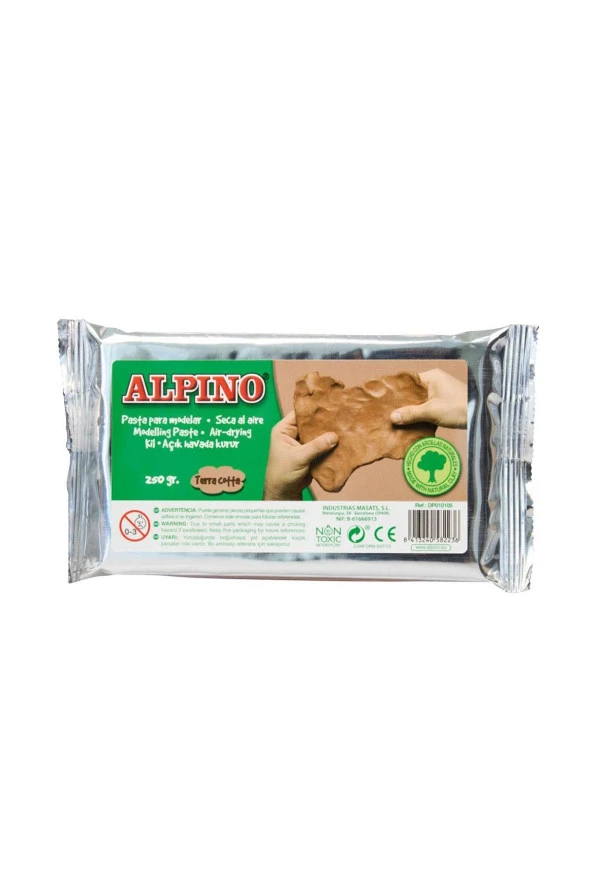 Alpino Seramik Hamuru 250 GR Kahverengi Seramik Hamuru