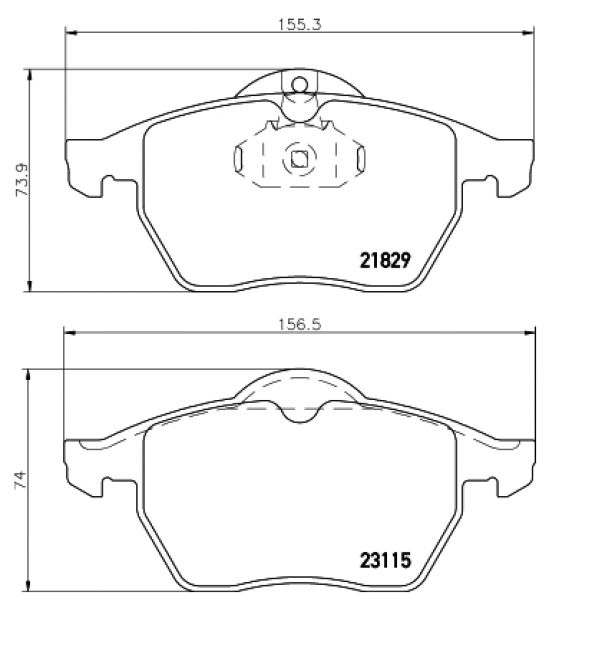 ÖN BALATA VECTRA B 96-03 2,0I-2,5I-V6/SAAB 900 II 93-98/SAAB 9.3-9.5 98-03 (GDB1271) X20XEV QCB