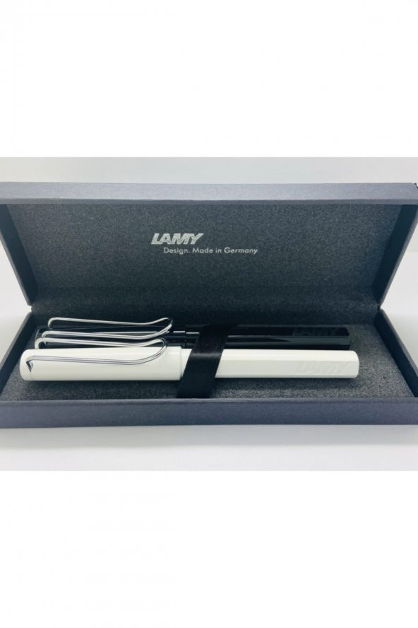LAMY SAFARİ SİYAH-BEYAZ ROLLER KALEM SET