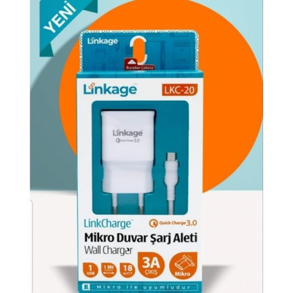 Linkage LKC-20 3Amper 18W 3.0 Quick Charge Hızlı Şarj Aleti Mikro Usb - 4