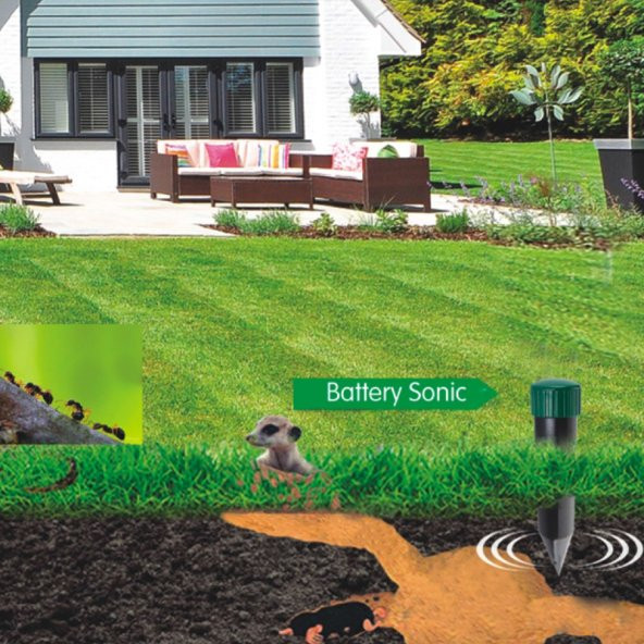 igreen Köstebek Yılan Fare Akrep Kovucu Pilli 700 m2 - 3