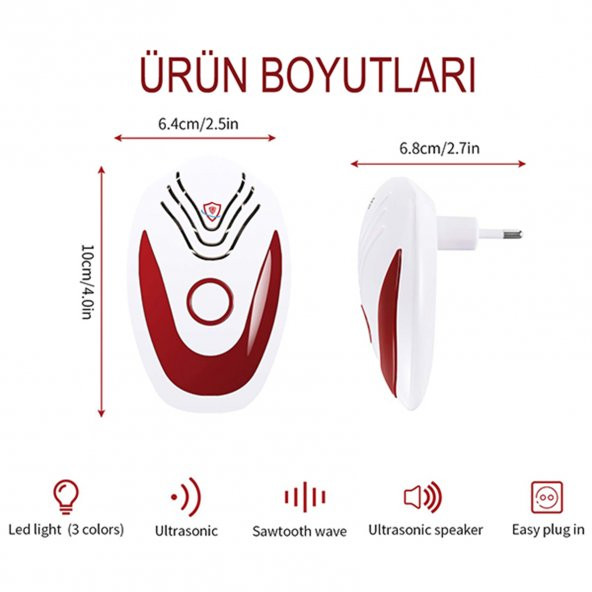 igreen Igren Fare Haşere ve Böcek Kovucu Çift Yönlü Speaker Kovucu + Eco Pest Kovucu 2'li - 6