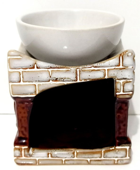 Krem Ve Kahverengi Renklerde Fil Figürlü Buhurdanlık - 2