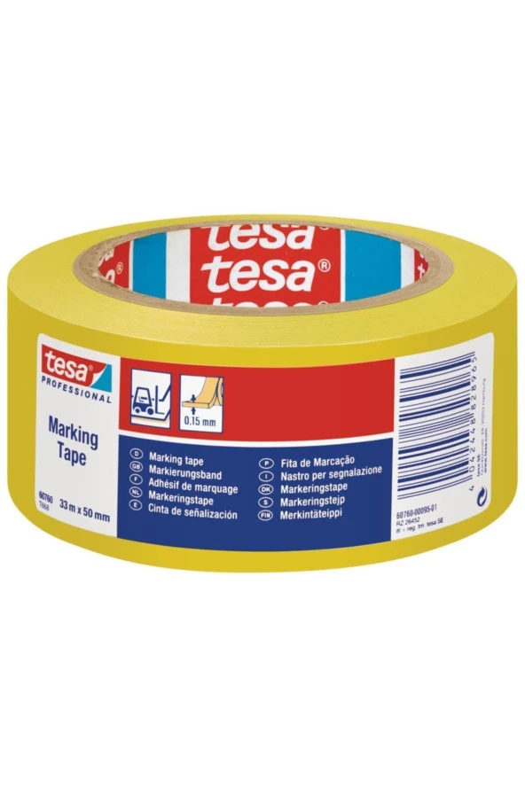 Tesa İkaz Bandı Yer İşaretleme Sarı 33x50 60760-00095-15
