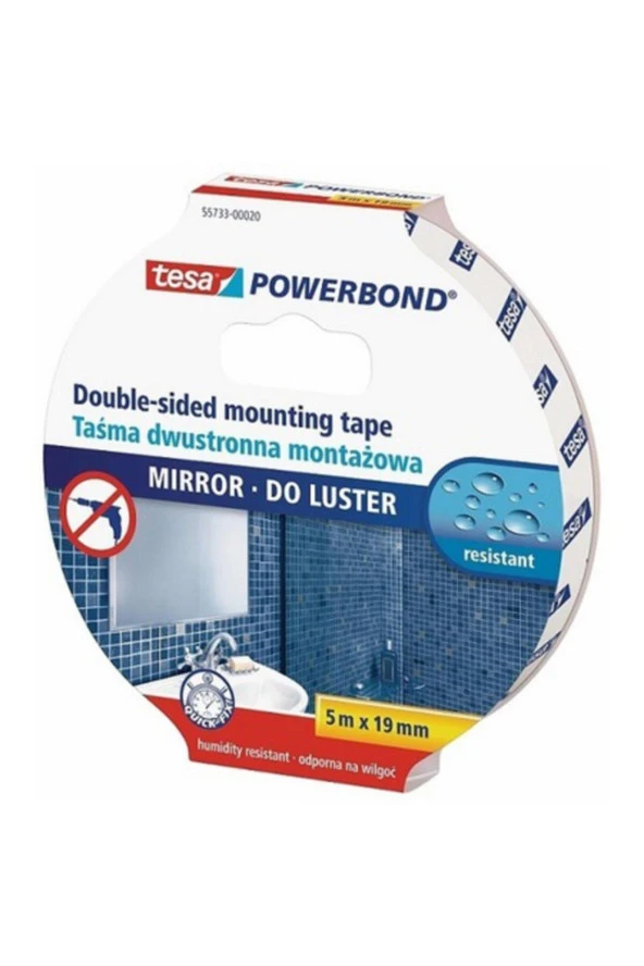Tesa Montaj Bandı Köpük Powerbond Ayna 5x19 55733-00020-02