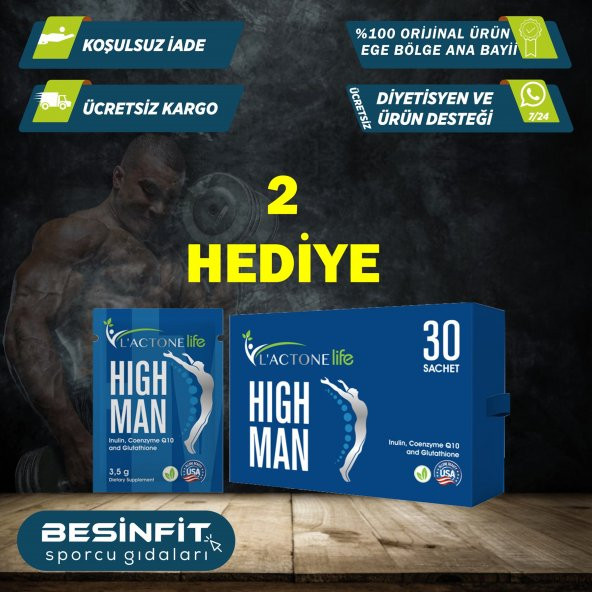 Lactonelife High Man (Inulin, Coenzyme Q10, and Glutathione)