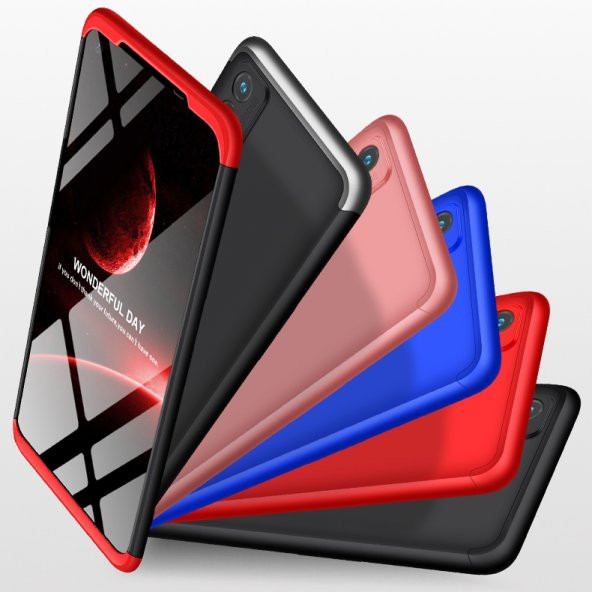 KNY Realme 7 Pro Kılıf 3 Parça 360 Zore Ays Kapak Gri - 3
