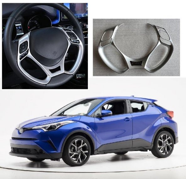Oled Garaj Toyota C-Hr Direksiyon Kaplama Silver || Chr - C-Hr - Ch-R