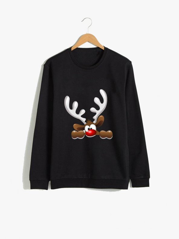 Dizzy Concept Yeni Yıl Baskılı Sweatshirt - 1