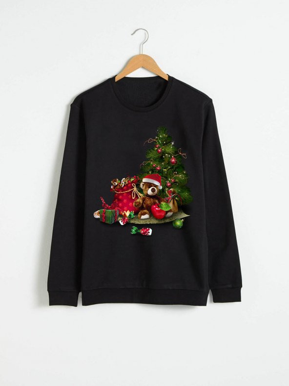 Dizzy Concept Yeni Yıl Baskılı Sweatshirt