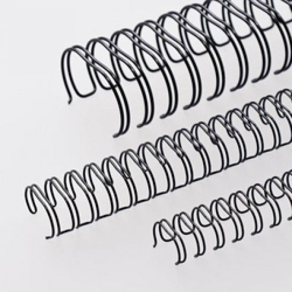 Office Force 3/4 Siyah 2:1 (inç) A4 23 Loop Kutu Tel Spiral 50li - 2