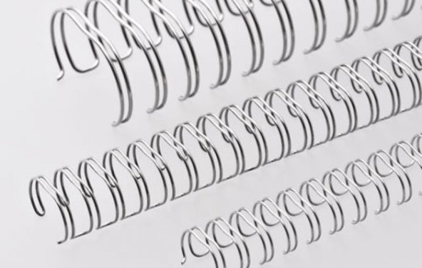 Office Force 7/16 Gümüş 3:1 (inç) A4 34 Loop Kutu Tel Spiral 100lü - 3