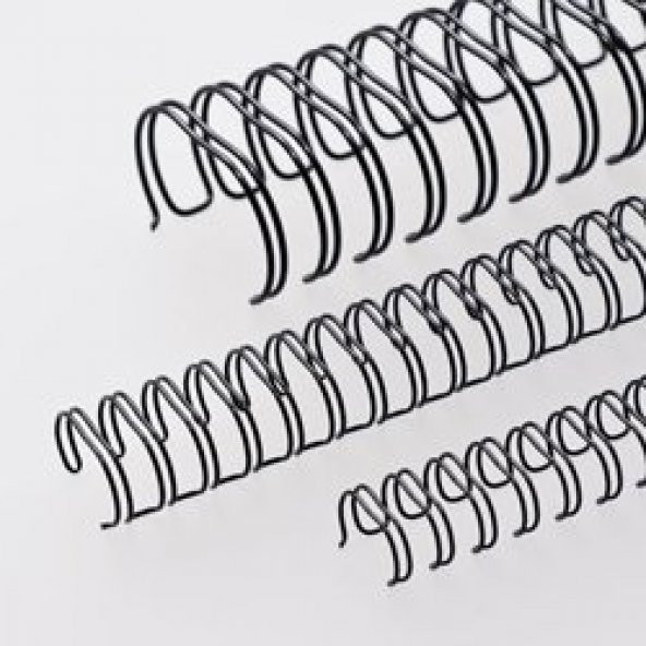 Office Force 1/2 Siyah 3:1 (inç) A4 34 Loop Kutu Tel Spiral 100lü - 3