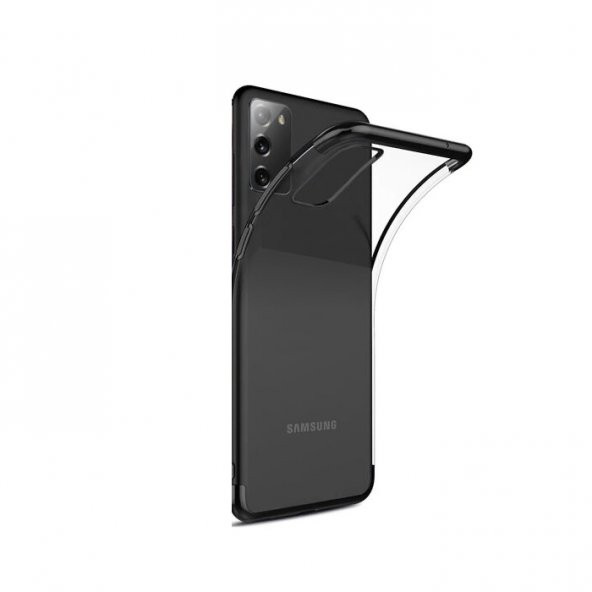 Teleplus Samsung Galaxy S20 FE Kılıf Lüks Köşeli Lazer Silikon  + Nano Ekran Koruyucu - 1